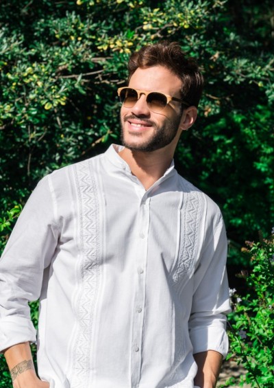 Camisa ibicenca Dénia Bordada a Mano