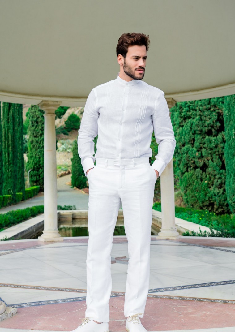  Blanco - Pantalones Para Hombre / Ropa De Hombre: Moda