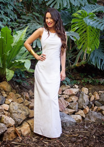 Vestido ibicenco Mustique bordado a mano