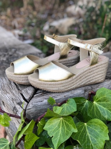 Sandalia ibicenca de cuña Tahiti